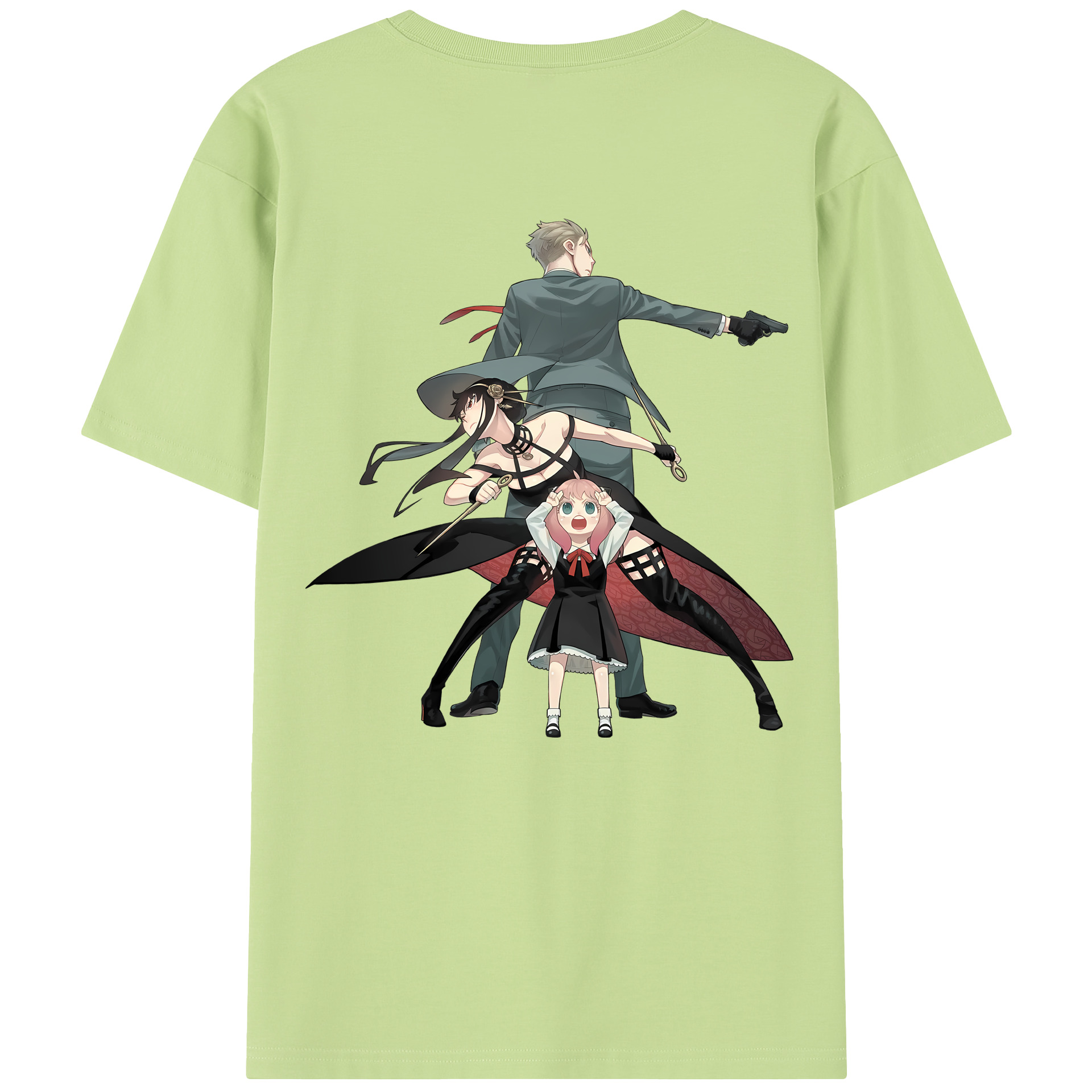 （画像用） SPY×FAMILY间谍家家酒 綿100％半袖Tシャツ（背面プリント）